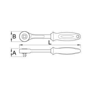 UNIOR racna cegrtaljka jednosmjerna 1/2" 190.9/2BI