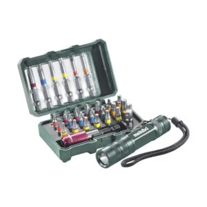 Metabo set bitova BIT BOX 29 kom + lampa mini PROMOTION