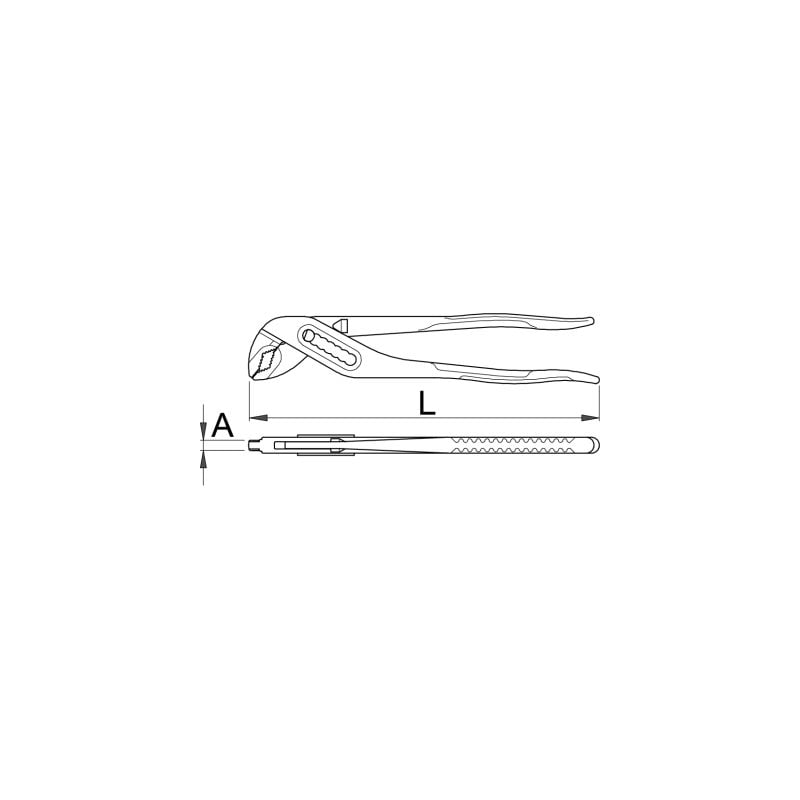 Unior univerzalna kliješta papagajke 240mm - 447/6