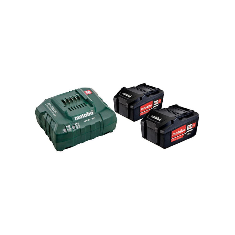 Metabo set baterija 18V 2x5.2Ah + punjač