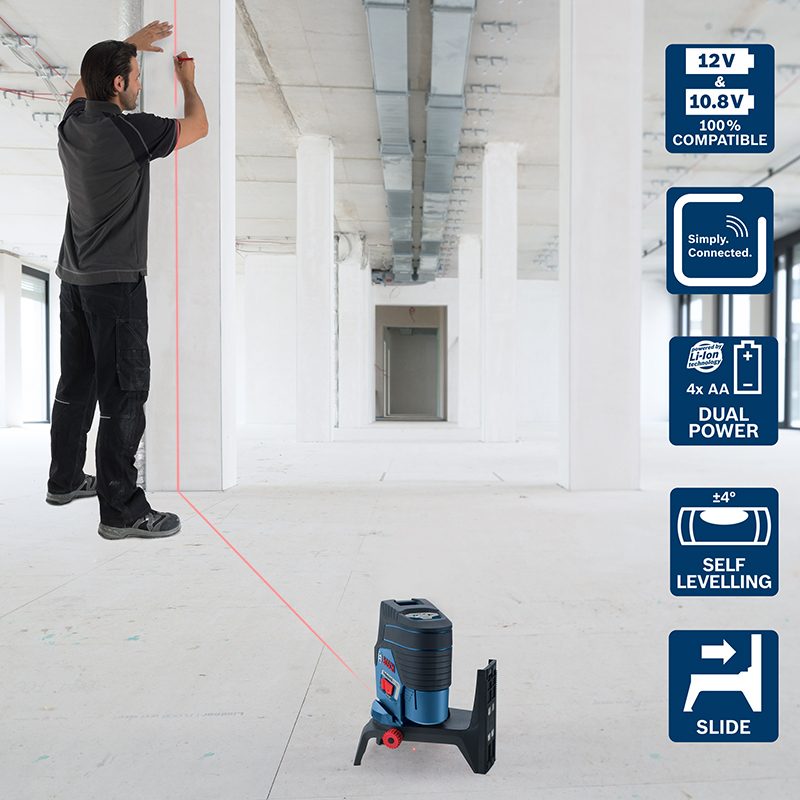 Bosch križni laserski nivelir GCL 2-50 Professional+RM2