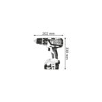 Bosch aku udarna bušilica odvijač GSB 18-2-LI Plus Professional (2x2Ah)