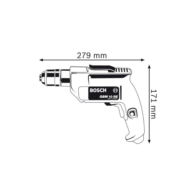 BOSCH električna bušilica GBM 10 RE Professional