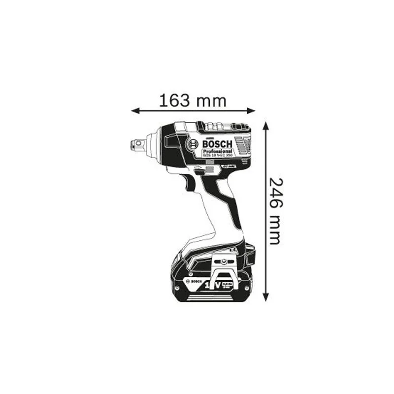 Bosch aku udarni odvijač GDS 18 V-EC 250 Professional