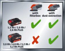 Einhell aku vibraciona brusilica Power X-Change TE-OS 18/150 Li - Solo