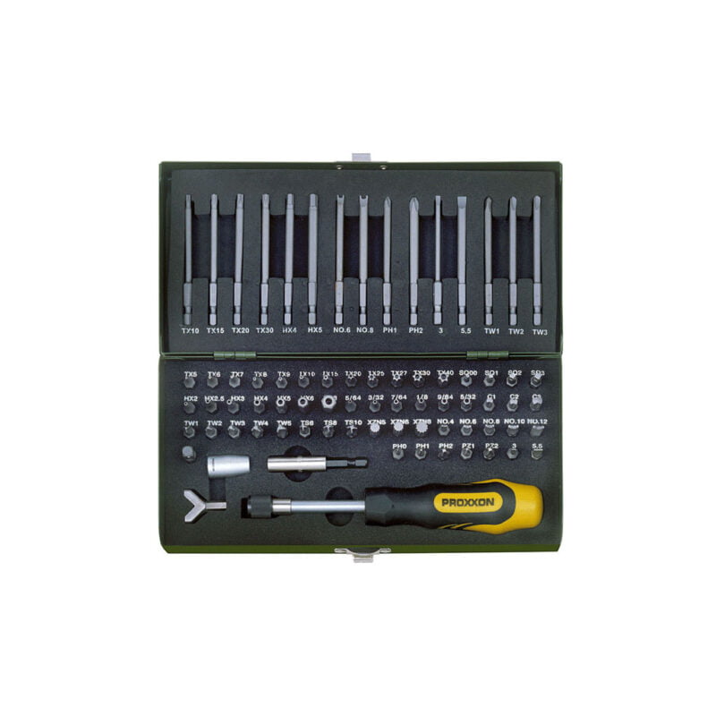 Proxxon set odvijača 75-dijelnim nastavcima PX23107