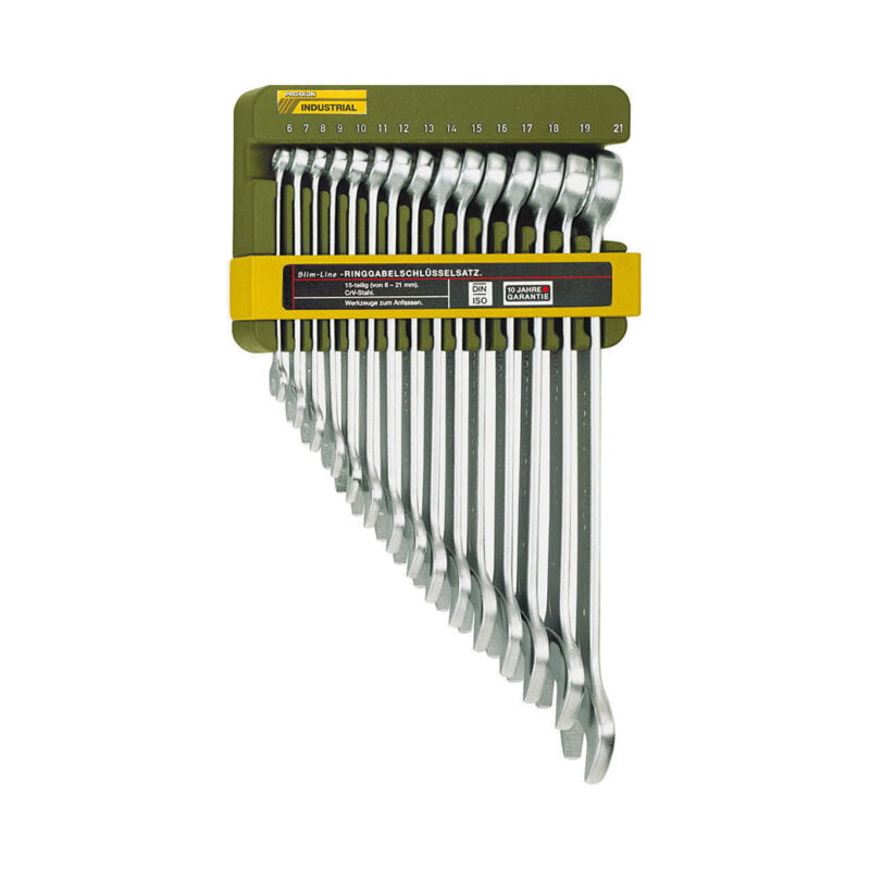 Proxxon 15-dijelni set okasto-viljuškastih ključeva SlimLine 6-21mm PX23821