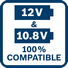 10 8 12 volt 100 compatible 129110