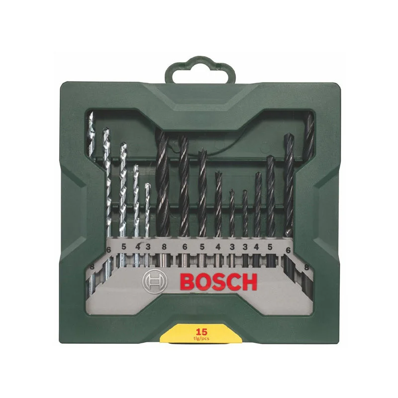 Bosch 15-dijelni set burgija drvo/beton/metal X-Line 15/1