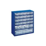 LUX Tools zidni metalni magacin za vijke - 25 ladica 586272