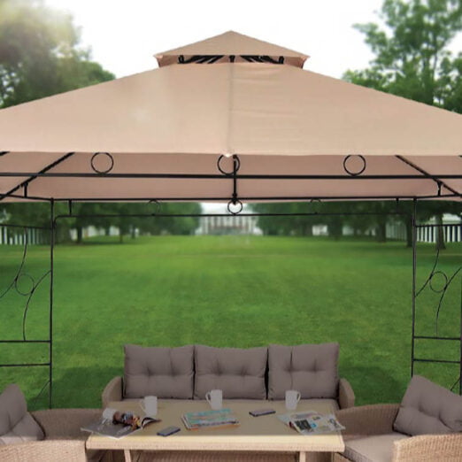 Metalna gazebo tenda Panama 3x3m sa duplim krovom