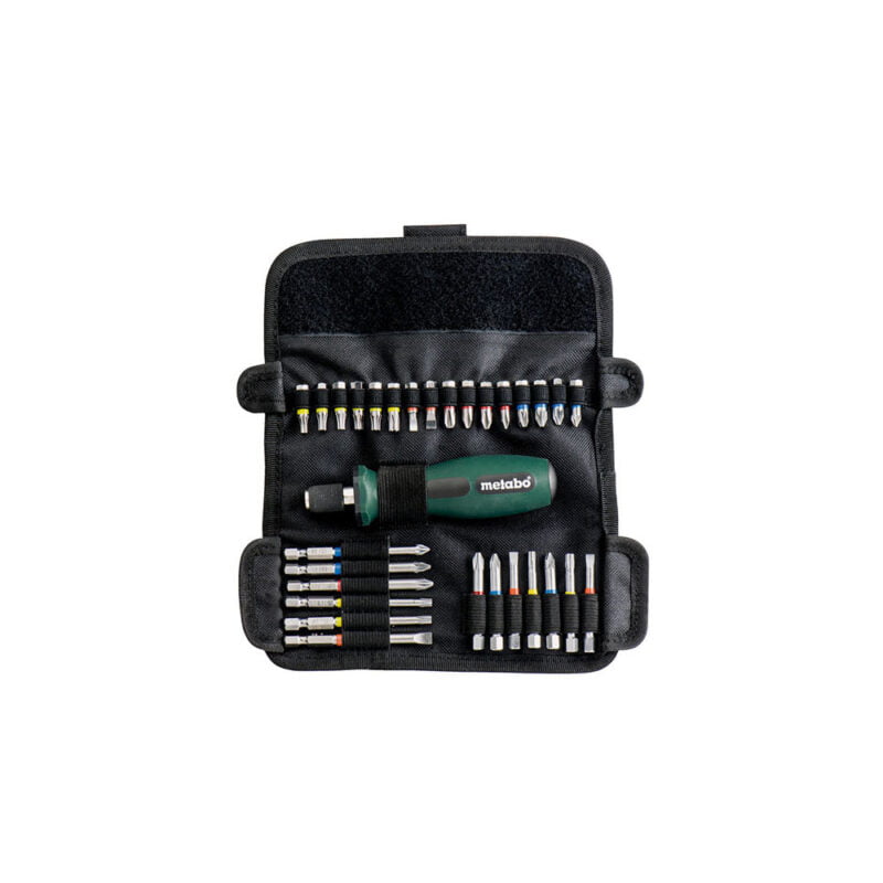 Metabo 30-dijelni set bitova, ručka za bitove i torbica “SP” 626726
