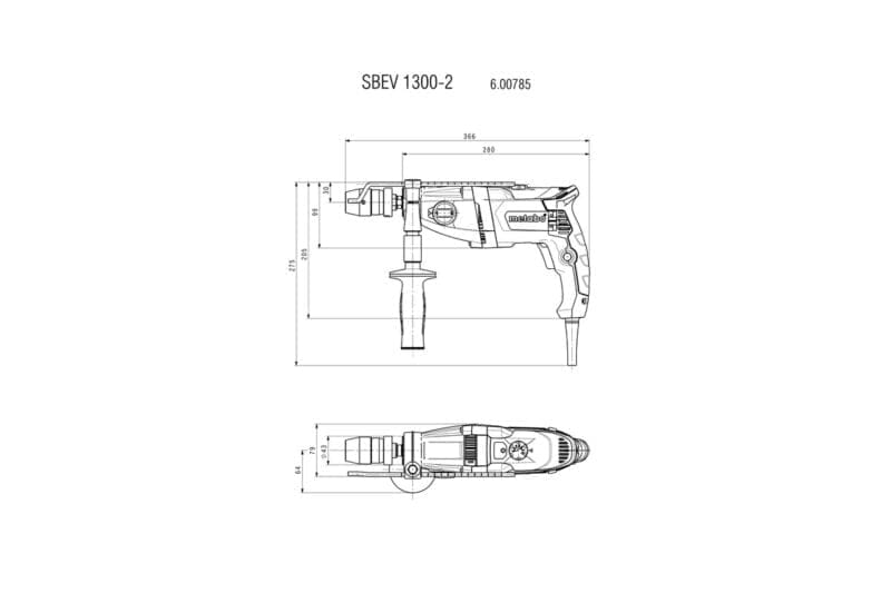 Metabo vibraciona bušilica SBEV 1300-2