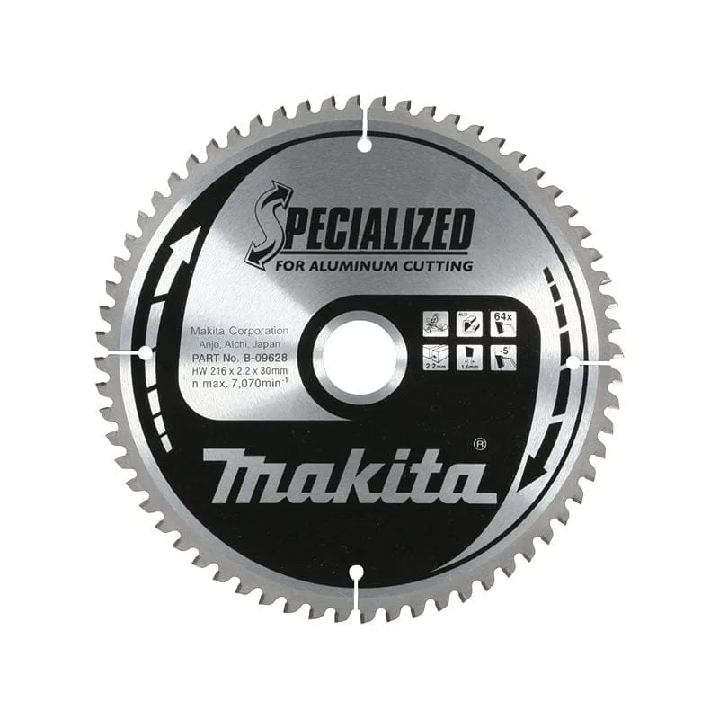 Makita list rezna ploča za aluminijum za pilu SPECIALIZED 216x30mm 64Z B-09628
