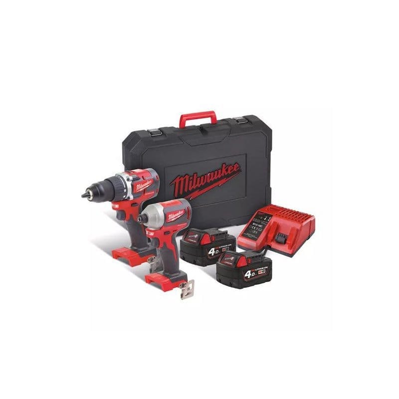 Milwaukee set aku udarni odvijač i aku bušilica M18 CBLPP2B-402C