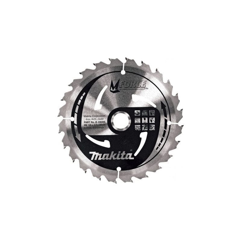 Makita list rezna ploča za drvo za pilu M-Force 165X20mm 24Z B-08006