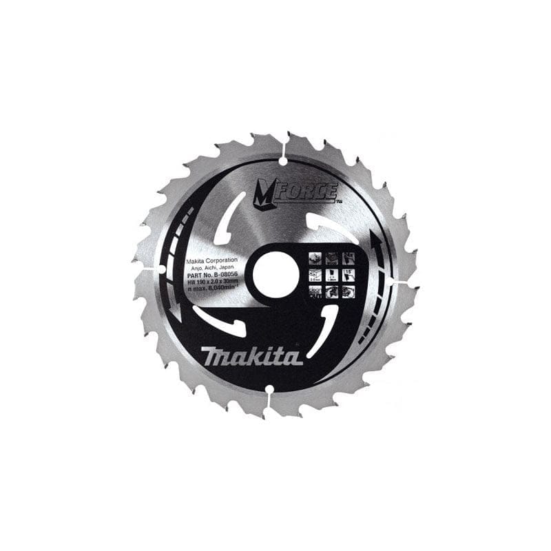 Makita list rezna ploča za drvo za pilu M-Force 190X30mm 24Z B-08056