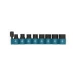 Makita 9-dijelni set 1/2" udarnih nasadnih ključeva s adapterom 1/4" B-54645