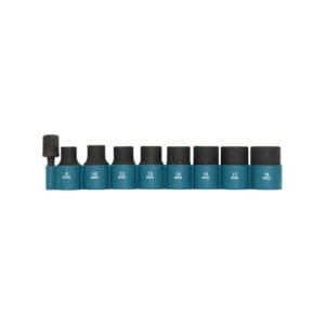 Makita 9-dijelni set 1/2" udarnih nasadnih ključeva s adapterom 1/4" B-54645