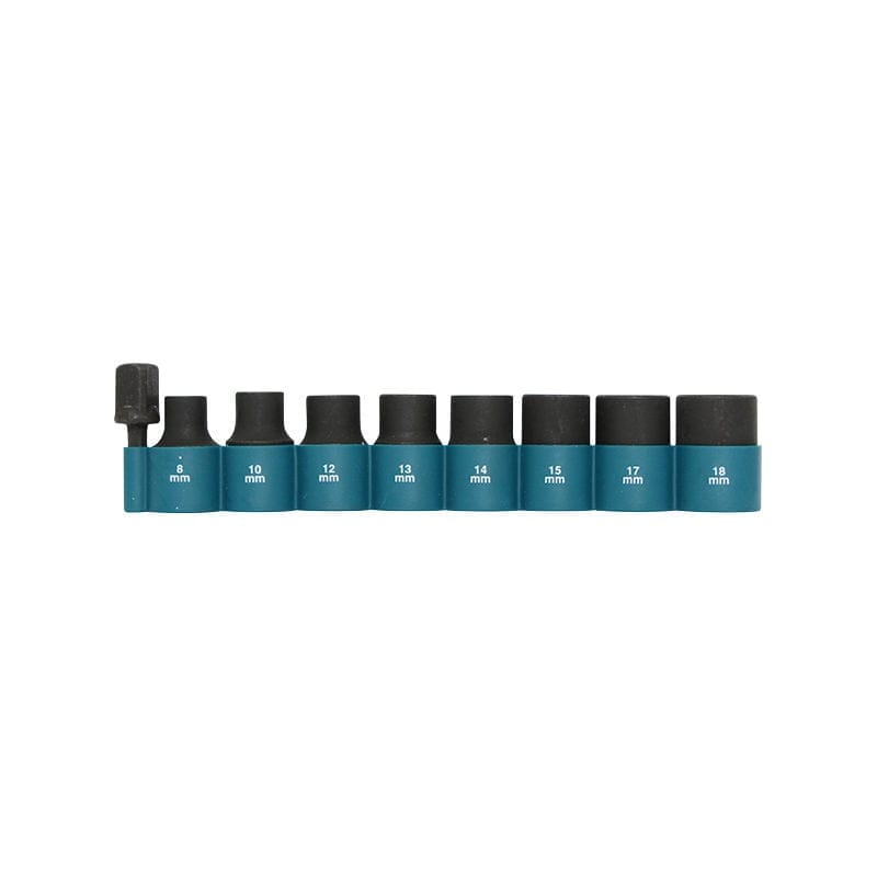 Makita 9-dijelni set 1/2" udarnih nasadnih ključeva s adapterom 1/4" B-54645