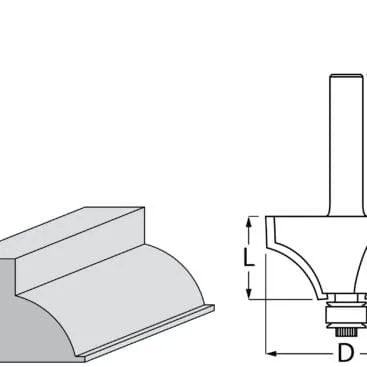 Makita TCT glodalo za izradu profla 19x9,5x51,6mm D-48446