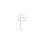 Makita TCT glodalo za pozitivan radijus 20mm P-78857