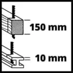 Einhell recipročna pila lisičji rep TE-AP 750 E + KWB List 240 mm 2 kom.