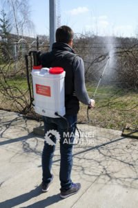 AGM leđna akumulatorska i ručna prskalica 16 MBS 2u1