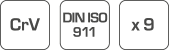 HOEGERT 9-dijelni set dugih imbusa HT1W804 1.5-10mm