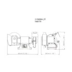 Metabo stona dvostrana suho/mokro brusilica TNS 175