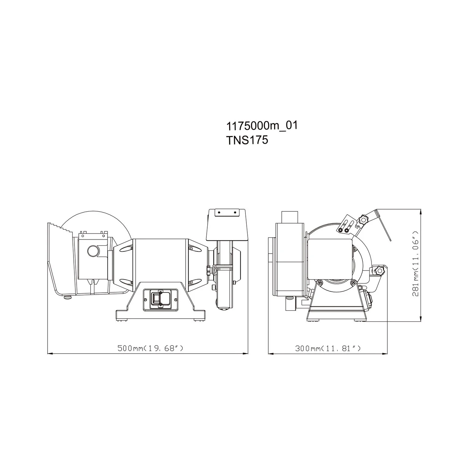 Metabo stona dvostrana suho/mokro brusilica TNS 175