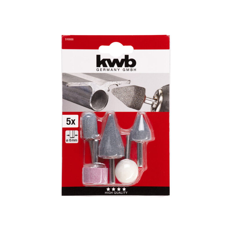 KWB 5-dijelni set brusnih nastavaka za bušilicu 6mm