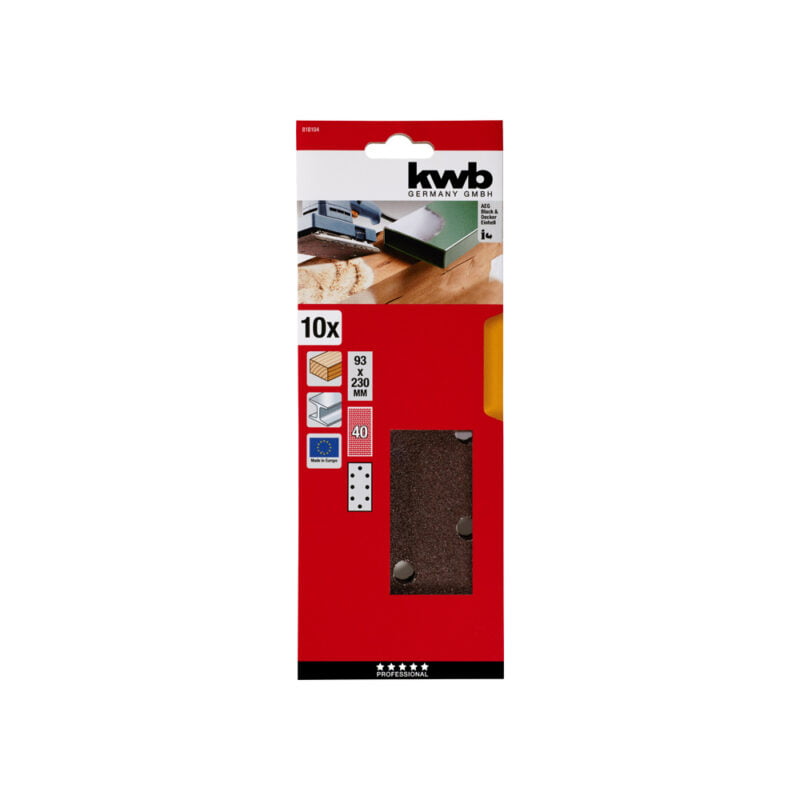 KWB brusni papir za drvo-metal 93 x 230 mm tip A GR40
