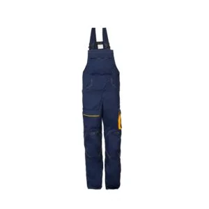 Lacuna radne farmer pantalone hlače sa tregerima ATLANTIC - Tamno plava-žuta