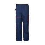 Lacuna radne pantalone hlače ATLANTIC - Tamno plava-narandžasta