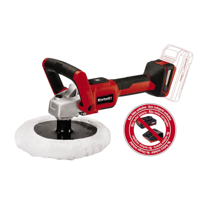 Einhell aku brusilica za poliranje polirka Power X-Change CE-CP 18/180 Li E-Solo