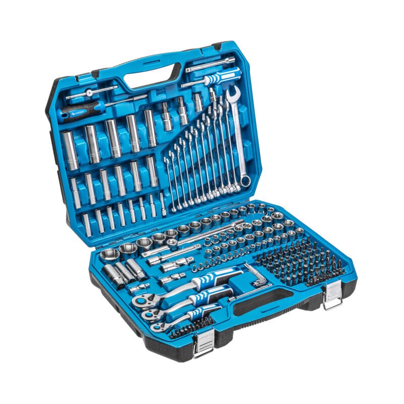 HOEGERT 222-dijelni set nasadnih ključeva 1/4",  1/2" i 3/8" HT1R444