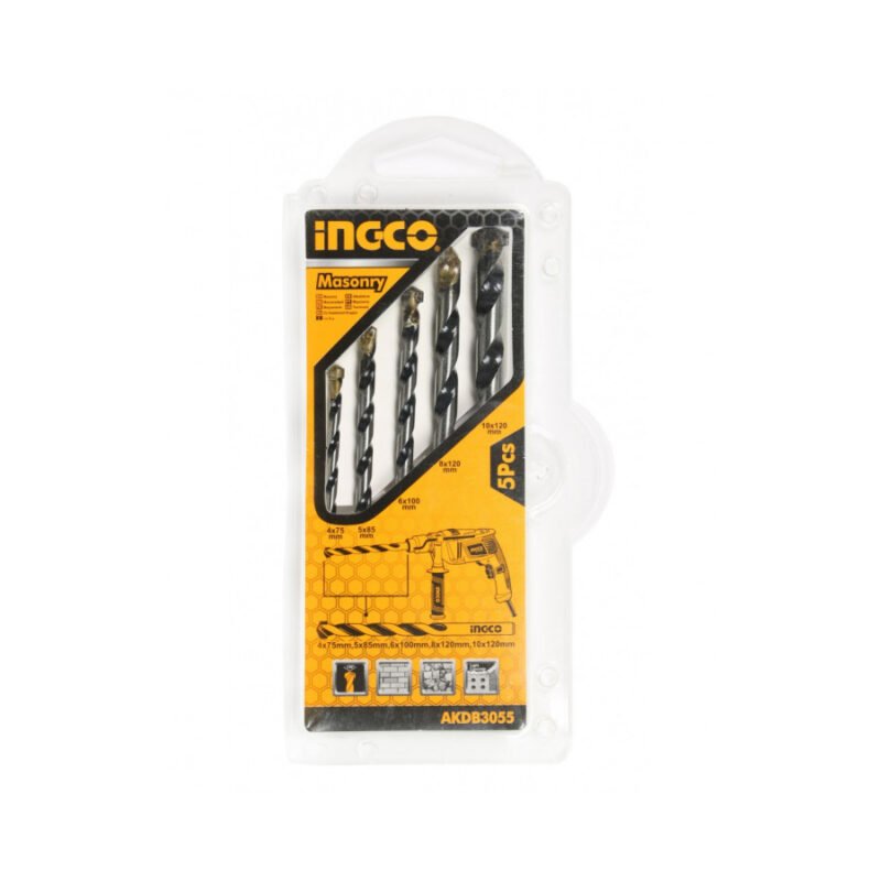 INGCO 5-dijelni set borera za zid 5/1 AKDB3055