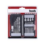 KWB 22-dijelni set bitova i burgija u PVC koferu 108805