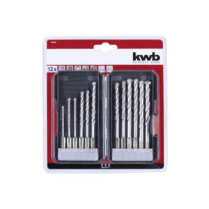 KWB 12-dijelni set burgija za kamen u PVC koferu 108840