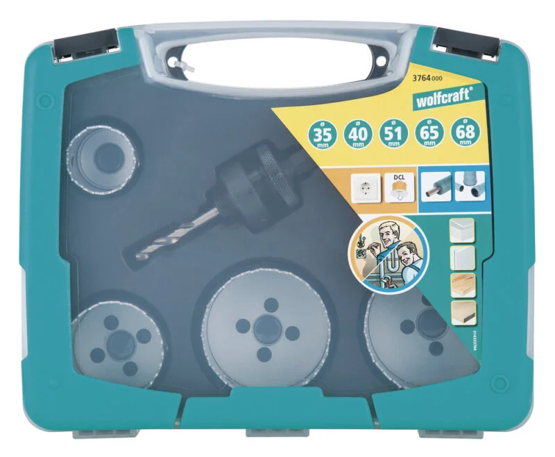 Wolfcraft set BiM kruna 35-68mm 3764000