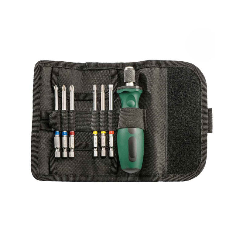 Metabo 7-dijelni set bitova, ručka za bitove i torbica “SP” 626723