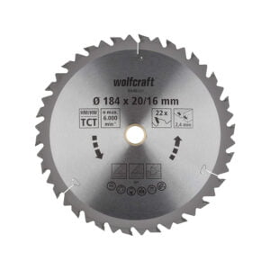 Wolfcraft list kružne pile cirkulara 184x16/20x2.4mm 22Z 6646000