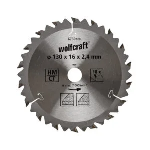 Wolfcraft list kružne pile cirkulara 130x16x2.4mm 18z 6730000