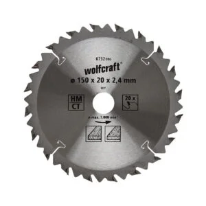 Wolfcraft list kružne pile cirkulara 160x16x2.4mm 20z 6739000