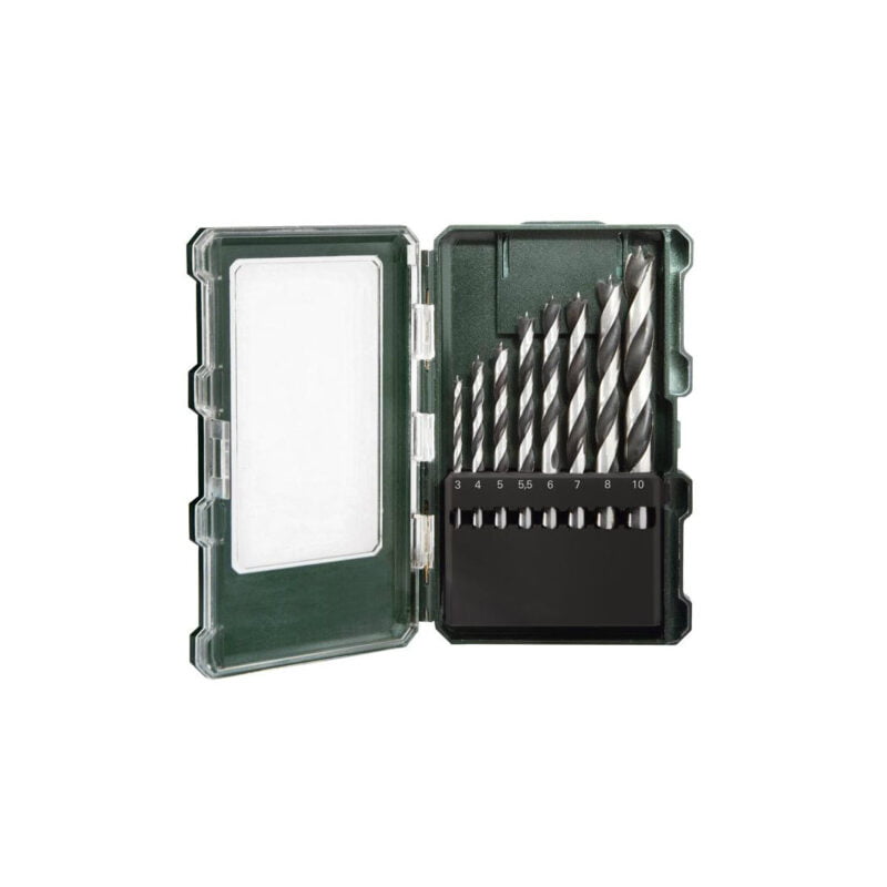 Metabo 8-dijelni set burgija za drvo 3-10 mm 626705000