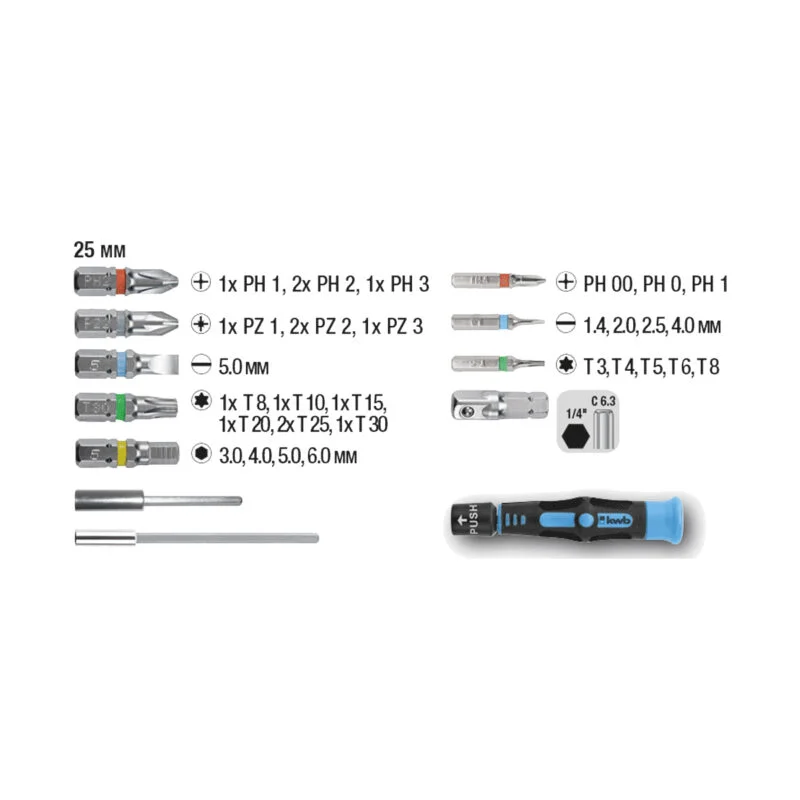 KWB 35-dijelni set PH-PZ-T bitova 119000