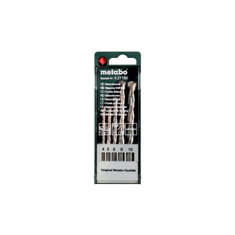 Metabo 5-dijelni set burgija za beton "Classic" 4-10 mm 627180000