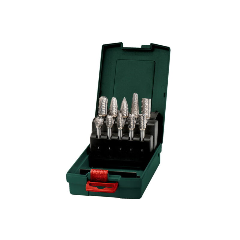 Metabo 10-dijelni set glodala za metal HM 6284034000 6mm