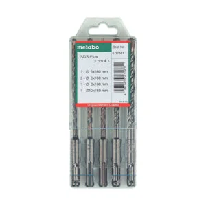 Metabo 4-dijelni set SDS Plus burgija 5-10 mm Pro 4 630581000